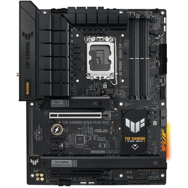 ASUS TUF Gaming B760-PLUS WIFI / B760 / LGA 1700 / 4x DDR5 / PCIEx16 / 1x 2.5GLAN / Wi-Fi / ATX (90MB1ER0-M0EAY0)