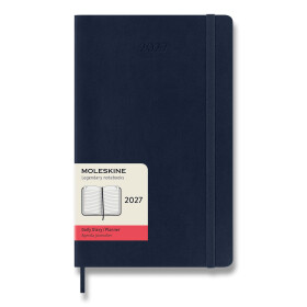 Diář MOLESKINE 2027 denní měkký modrý L