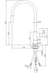 Dřezová baterie Reginox Japura Chrome, R31544, chrom R31544