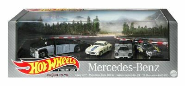 Hot Wheels Team Transport diorama Mercedes-Benz - Premium Real Riders