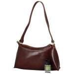 Módní dámská kožená kabelka na rameno Delami Vera Pelle Nemia, hnědá