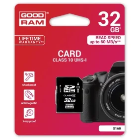 GOODRAM SDHC 32GB / UHS-I / čtení: 60MBs / zápis: 10MBs (S1A0-0320R11)