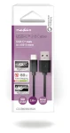 Nedis USB-A - USB-C černá / USB kabel / USB 2.0 / 15 W / 480 Mbps / 2 m (CCGB60600BK20)