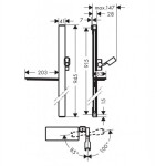 HANSGROHE - Unica'E Sprchová tyč 90 cm, se sprchovou hadicí, chrom 27640000