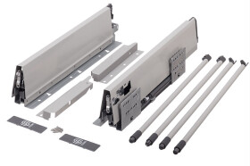 Strong výsuv StrongBox 550/204mm, šedý, dvojtý kulatý reling (146774)