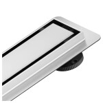 CERANO - Sprchový odtokový žlab, sifon otočný 360° - design 2v1 - nerez - DN40 - 94 CER-8050BD6978