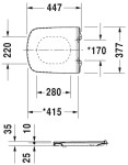 DURAVIT - DuraStyle WC sedátko Vital, bílá 0020610000