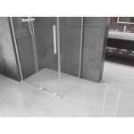 MEXEN/S - Velar L sprchový kout, posuvné dveře 120 x 90, transparent, bílá 871-120-090-03-20