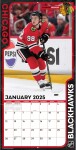 JF Turner Kalendář Chicago Blackhawks 2025 Wall Calendar