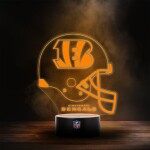 Cedule Cincinnati Bengals NFL Helmet LED-Leuchtschild