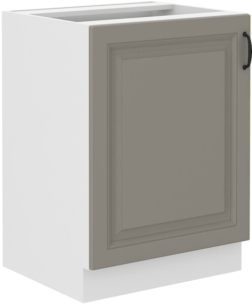 Spodní skříňka Stilo 60 D 1F BB Barva korpusu: Bílá, Barva dvířek: Clay Grey