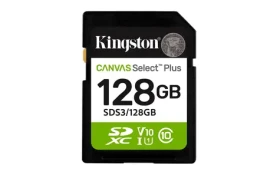 Kingston Canvas Select Plus SDXC 128GB / UHS-I V90 / U3 / Class 10 (SDS3/128GB)