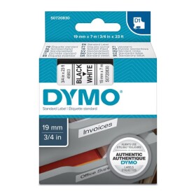 Obchod Šetřílek Dymo D1 45803, S0720830, 19mm, černý tisk/bílý podklad - originální páska