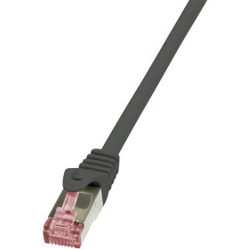 LogiLink CQ2083S RJ45 síťové kabely, propojovací kabely CAT 6 S/FTP 7.50 m černá samozhášecí, s ochranou 1 ks