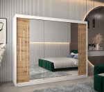 Šatní skříň Abi Y2 Barva korpusu: Bílá, Rozměry: 120 cm, Dveře: Dub artisan