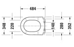 DURAVIT - Darling New WC sedátko, softclose, bílá 0063390000