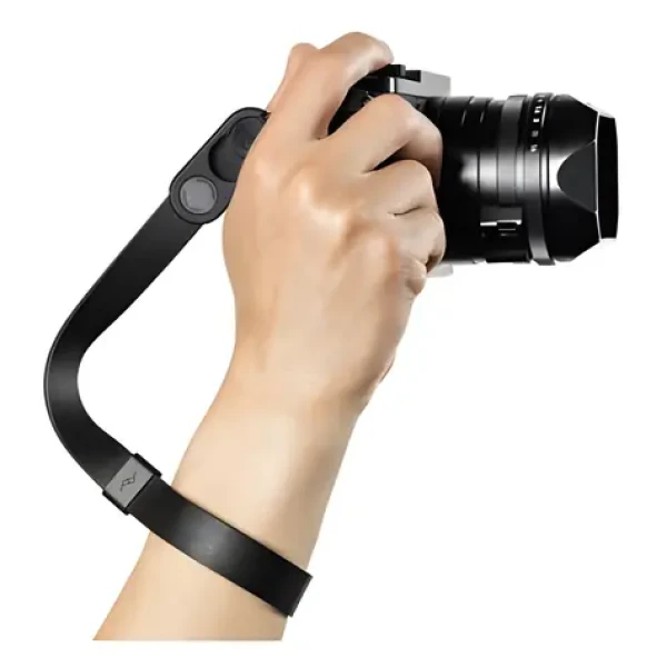 Peak Design Cuff černá / Řemínek na zápěstí / Kožený / Pro fotoaparát (LRS-WR-BK-1)