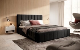 FRONTI Postel MODEL 10 140x200 černá - MAGIC VELVET 2219