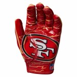 Dětské rukavice San Francisco 49ers NFL Wilson Youth Stretch-Fit Receivers