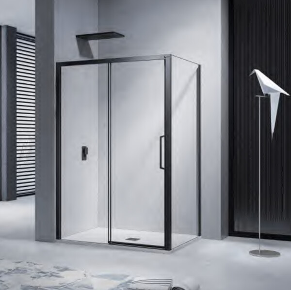 H K - Sprchový kout NERO 140x80 . L/P varianta SE-NERO14080