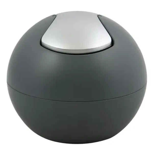 Spirella BOWL MATT mini výklopný odpadkový koš 1 L matný tmavě šedý / plast (7610583203755)