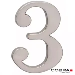 Cislo 3D nikl matny 3 - 5 cm