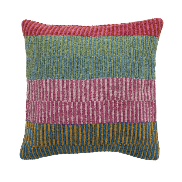Bloomingville Povlak na polštář z recyklované bavlny Isnel 45 × 45 cm, multi barva, textil
