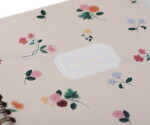 Rifle Paper Co. Kroužkový linkovaný blok Ditsy Dahlia, krémová barva, papír