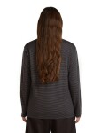 Unisex merino triko s dlouhým rukávem ICEBREAKER Unisex 150 Merino Stripe LS Tee, Before Dawn/Obsidian/S velikost: M