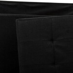 Taburet s úložným prostorem, černá, látka, TAB-462 BK2