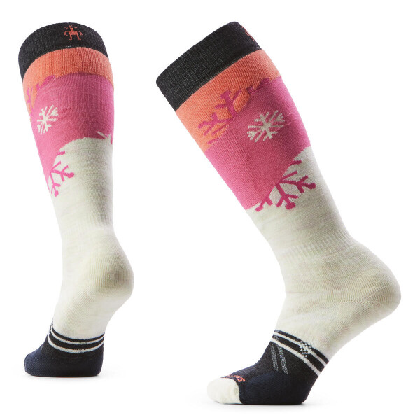 Dámské merino lyžařské ponožky SMARTWOOL Women's Ski Full Cushion Snowpocalypse O, Moonbeam velikost: 42-45 (L)