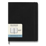 Diář MOLESKINE 2027 měsíční měkký černý XL