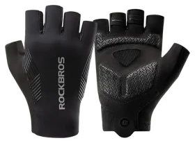 Rockbros Cyklistické rukavice černá / velikost XL / krátké prsty