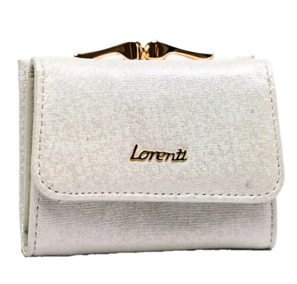 Luxusní dámská kožená peněženka Lorenti Dystas, stříbrná