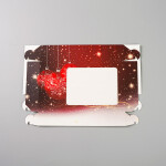 Cake star vánoční krabice "vánoční koule" červená malá 25x15x5cm