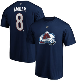 Fanatics Pánské Tričko Cale Makar Colorado Avalanche Name Number T-Shirt Navy Velikost:
