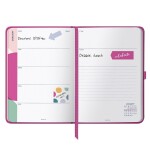 Busy B Týdenní diář Perfect Planner Pink 24/25, růžová barva, papír