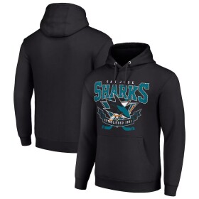 Pánská mikina San Jose Sharks NHL Starter Team Logo Graphic Fleece Tri-Blend Pullover Hoodie Velikost: XL