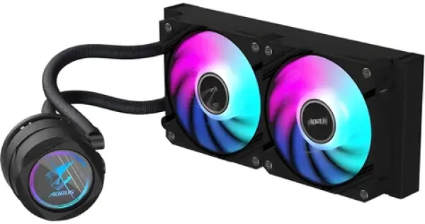 Gigabyte Aorus WaterForce II 240 černá / Kapalinový chladič AIO / 2 x 120 mm / 36.9 dB (AORUS WATERFORCE II 240)
