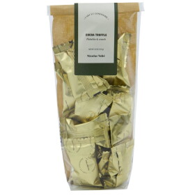 Nicolas Vahé Čokoládové lanýže s pistáciemi 110 g – speciální cena, zlatá barva