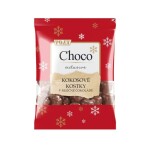 Poex Vánoční Kokosové kostky v mléčné čokoládě 80g
