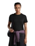 ICEBREAKER Wmns Merino 150 Tech Lite SS Tee IBStitchlin, Black velikost: L