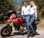 Kalhoty na motocykl Trilobite Parado monolayer Aaa slim fit blue (Prodloužené) - 46 / modrá