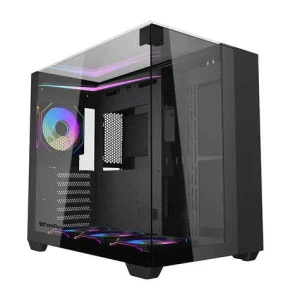 DarkFlash TH285 černá / Počítačová skříň / ATX / tvrzené sklo / 4x ventilátor (TH285 Black)