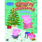 Vánoční omalovánky se samolepkami Peppa Pig