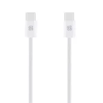 OBAL:ME Super Fast USB-C/USB-C Pletený kabel 60W 1m White (57983125481)