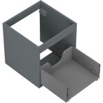 MEXEN - Box-A skříňka pro umyvadlo 45, 1 šuplík, grafit mat 91AX0-0450-470-1-66