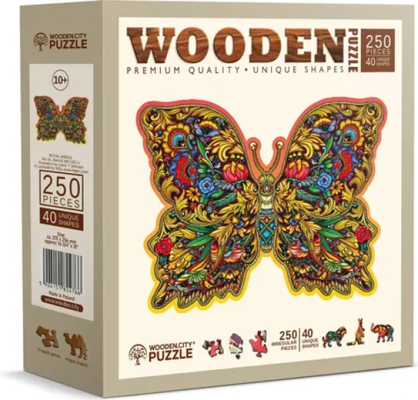 WOODEN CITY Dřevěné puzzle Královská křídla
