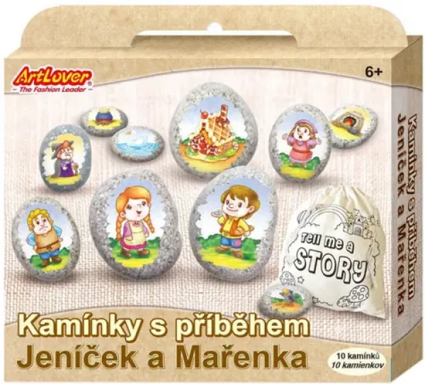 Kameny s příběhem Jeníček a Mařenka