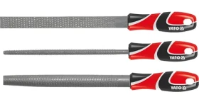 YATO Sada rašplí na dřevo 250 mm 3 ks / Rašple / sek #45 / plochá, půlkulatá, kulatá (YT-6222)